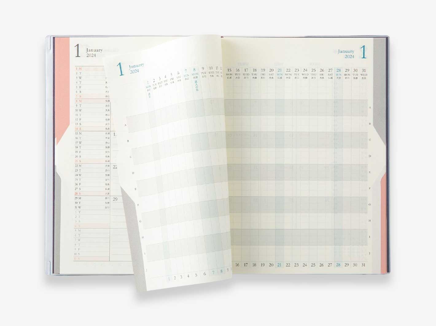 Midori | 2026 Double Schedule To Do B6 Orange | Misc Store Amsterdam