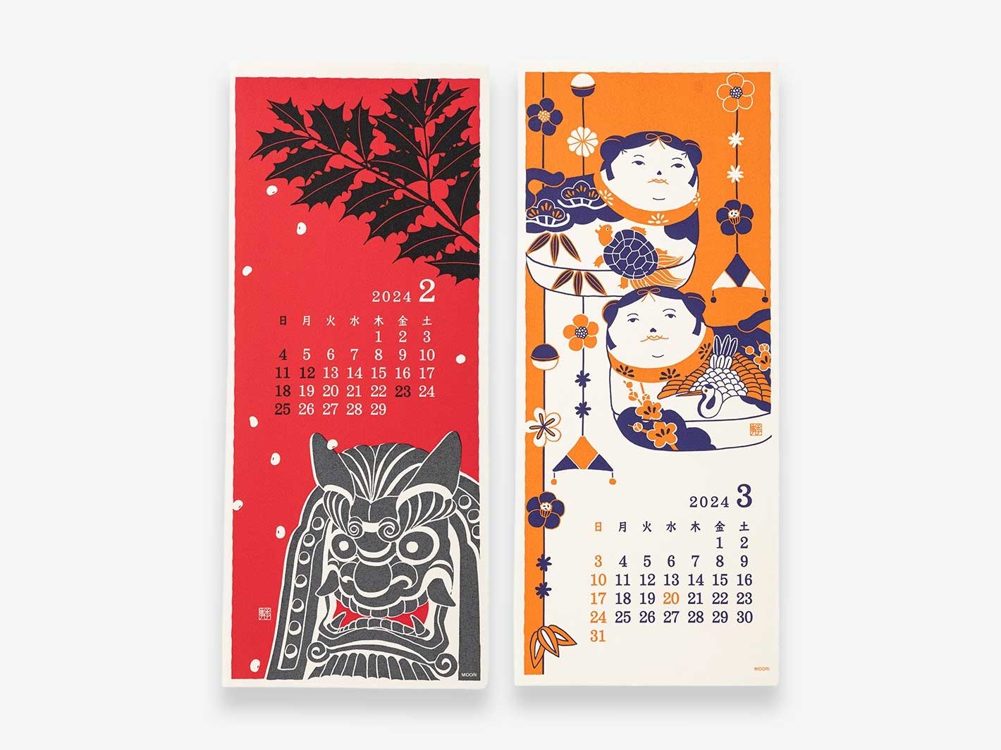 2024 Echizen Wall Calendar L Seasonal Tradition