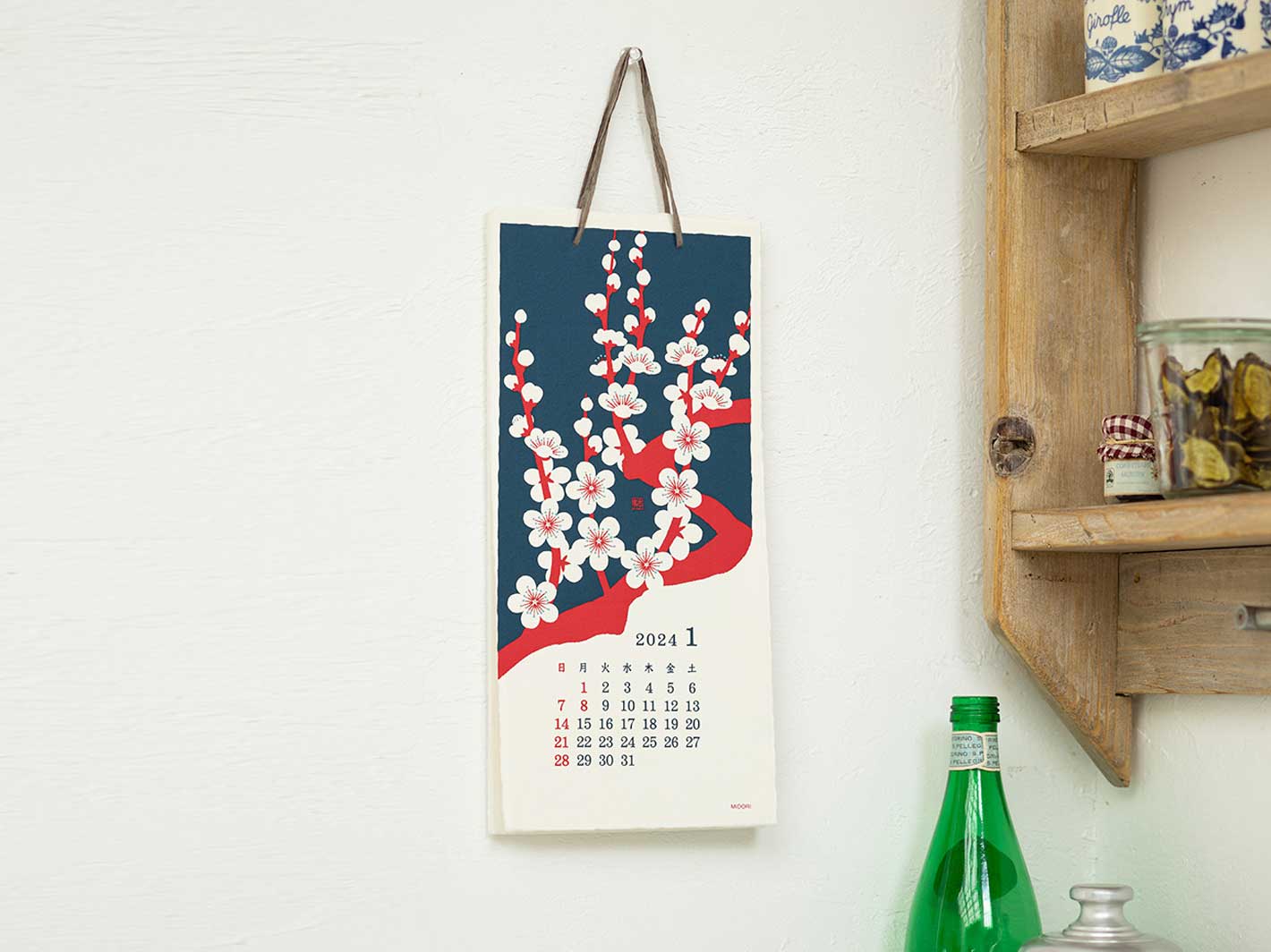2024 Echizen Wall Calendar S Flower