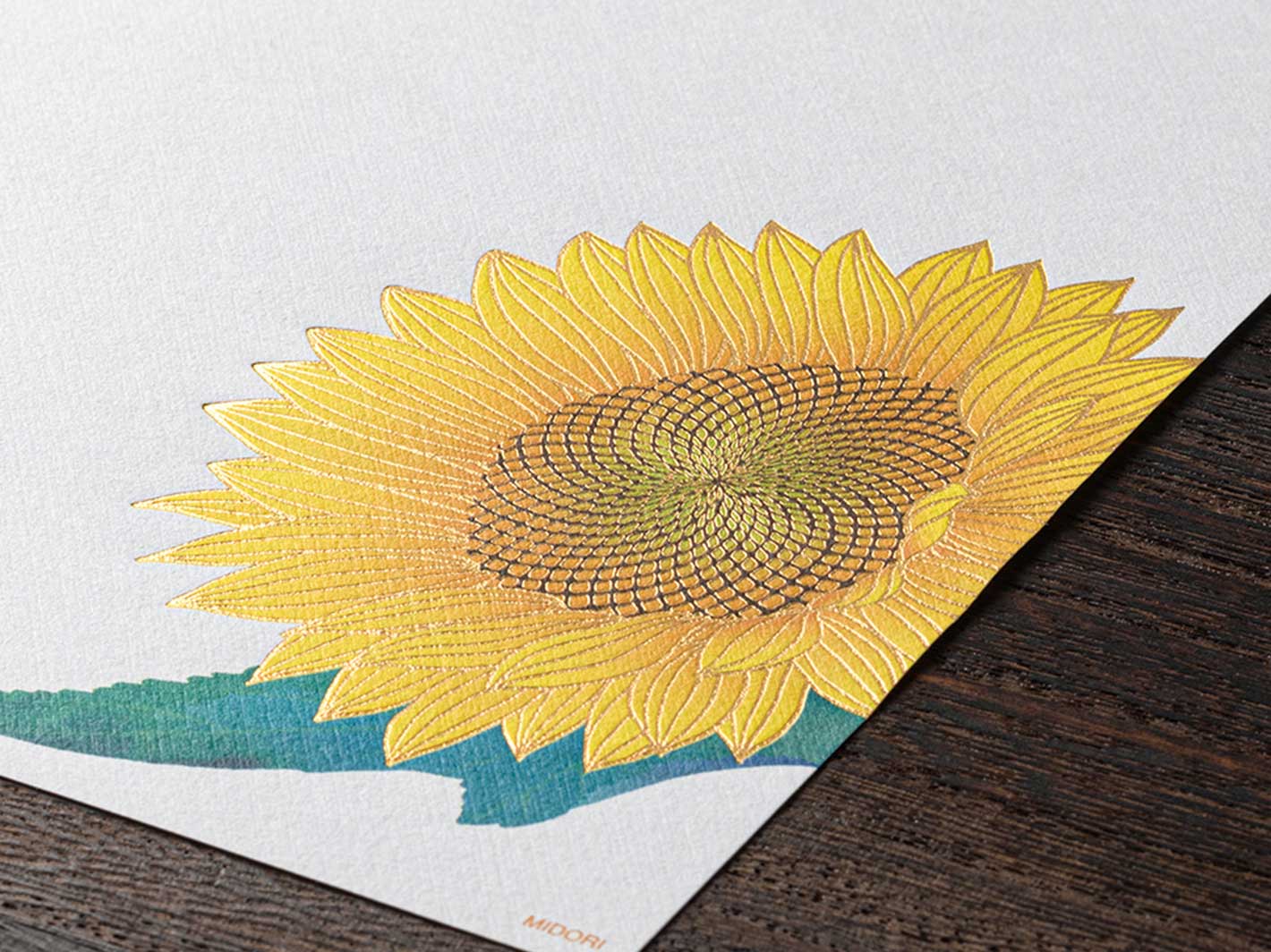 Kami Series Sunflower Letter Pad