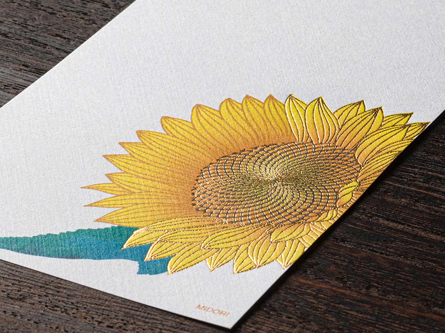 Kami Series Sunflower Message Letter Pad