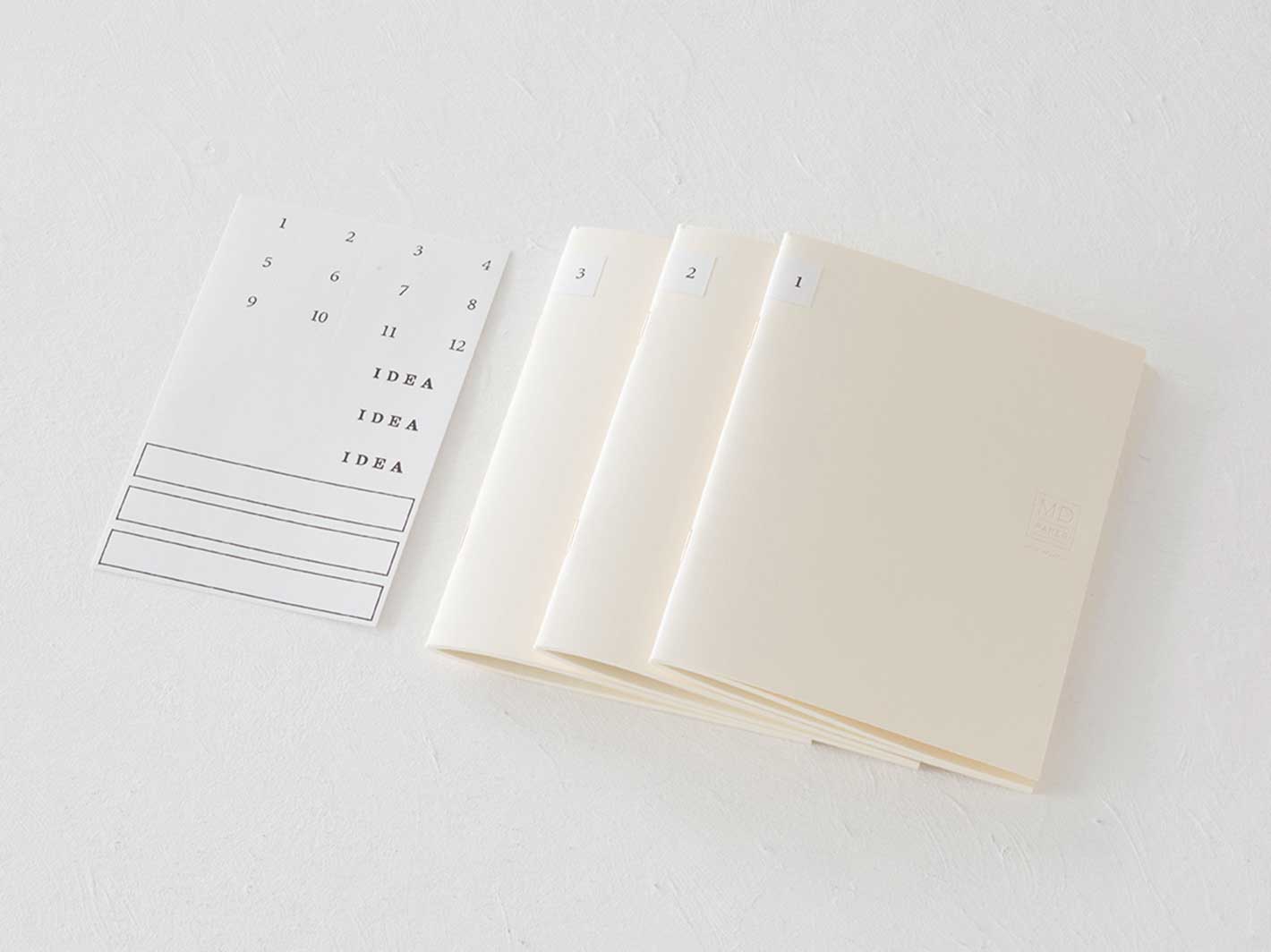 MD Notebook Light B6 Slim Blank 3-pack