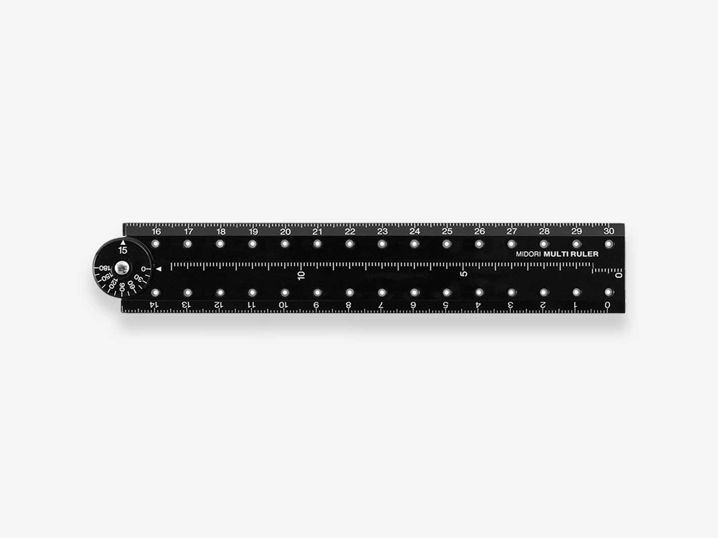 Midori | Multi Ruler 30cm Black | Misc Store Amsterdam