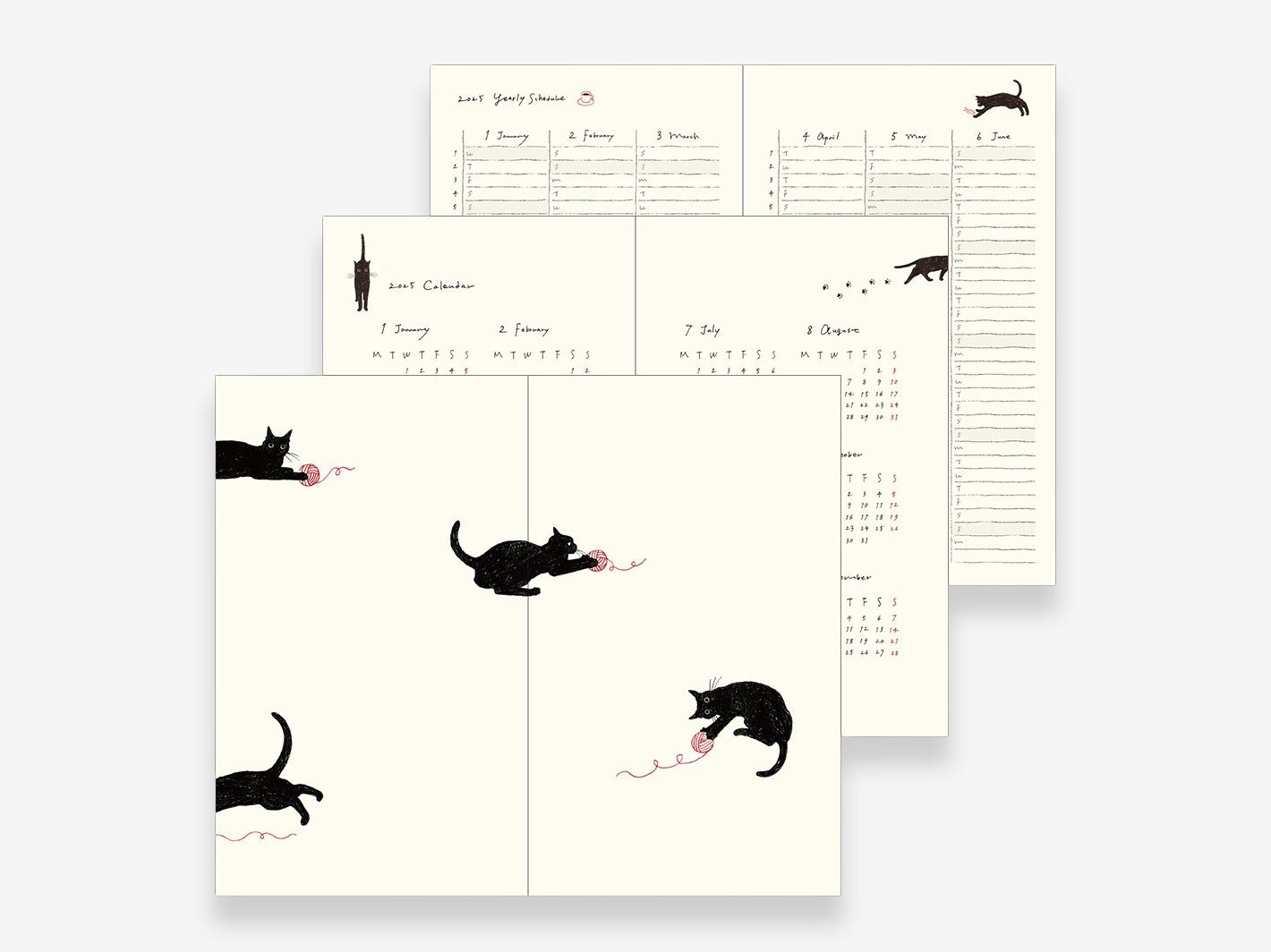 2025 Diary Book | Black Cat 2025 Diary Book | Black Cat