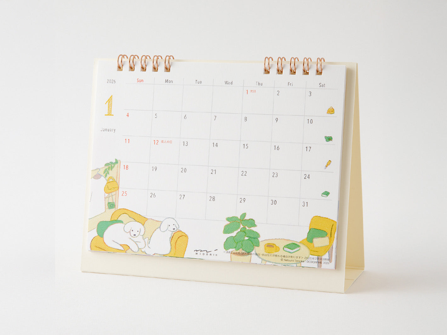 2026 Desk Calendar M Dog