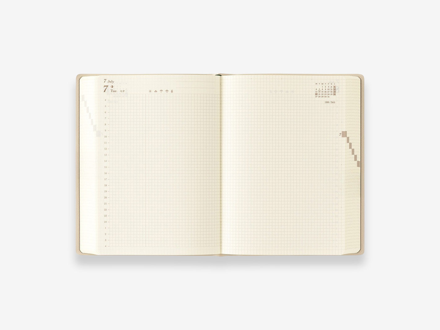 2026 Diary Hibino A6 Grey