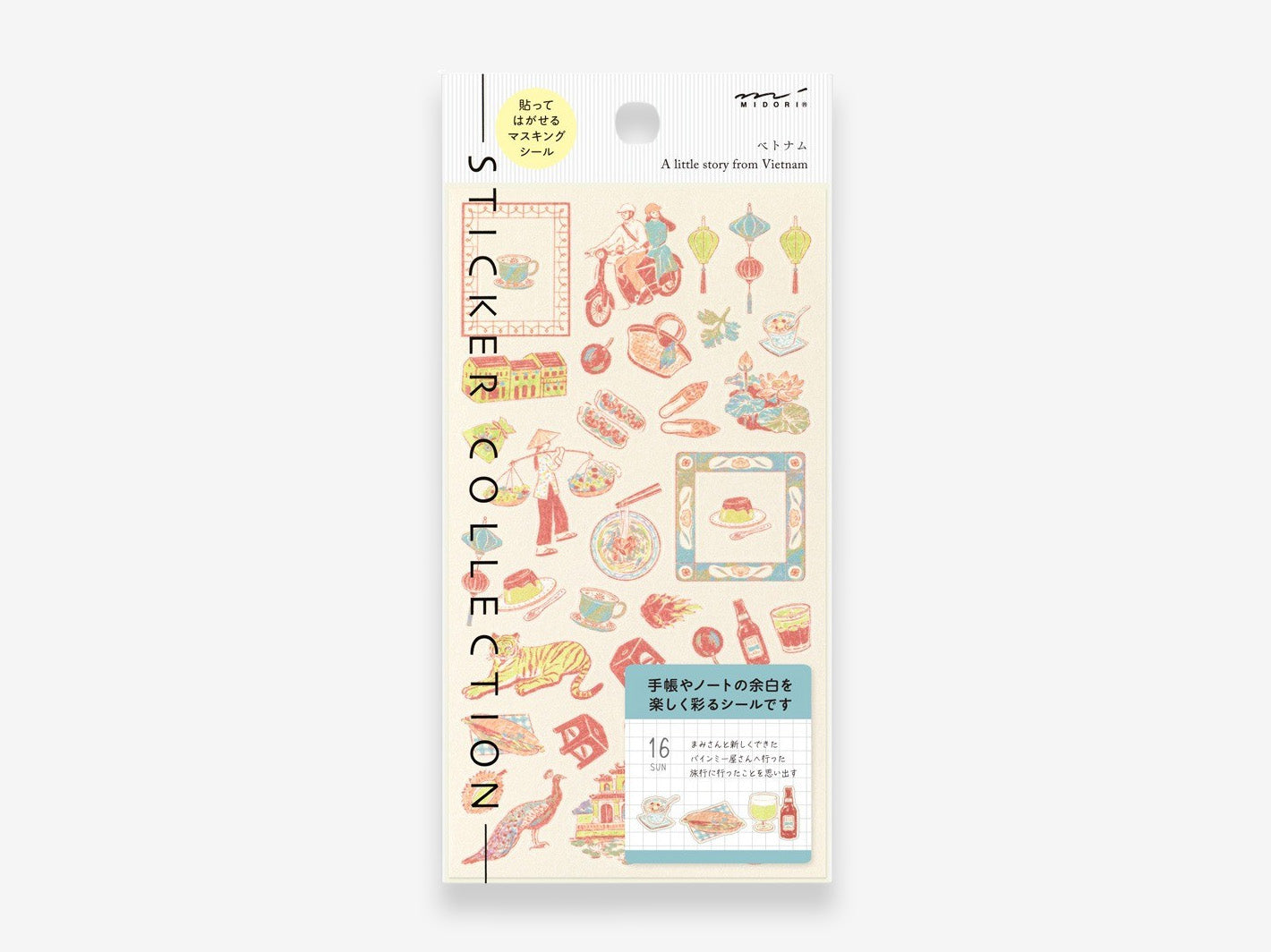 Motif Stickers Vietnam