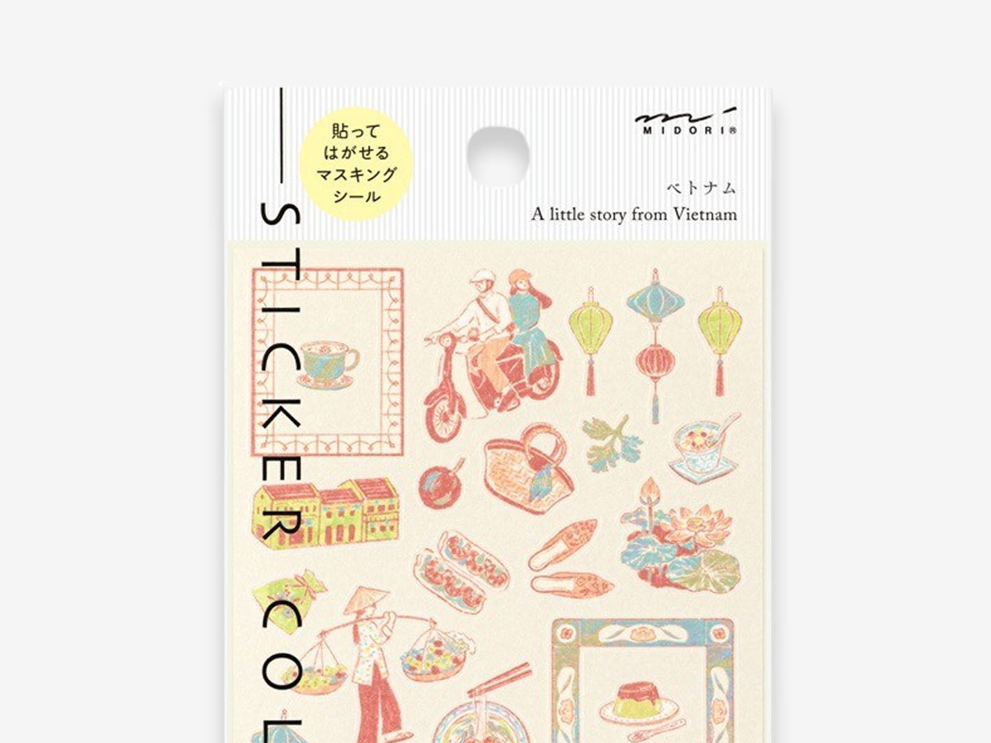 Motif Stickers Vietnam