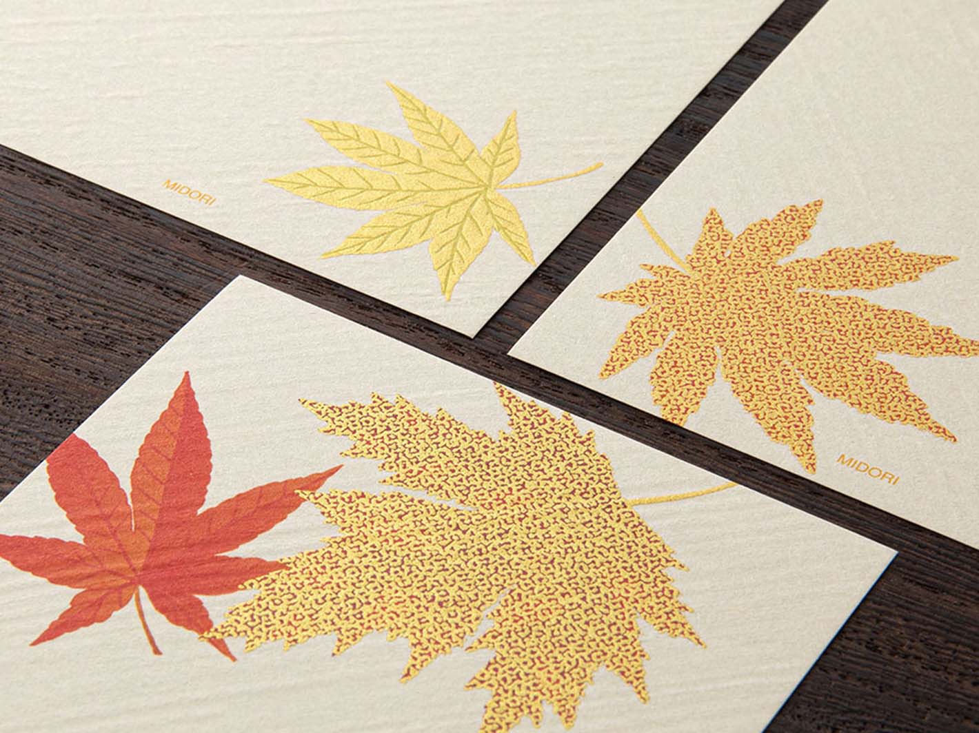 Kami Series Fallen Leaves Message Letter Pad