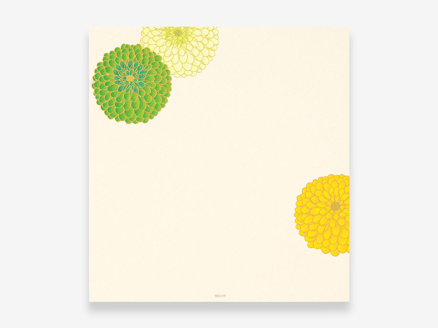 Kami Series Pompon Chrysanthemum Letter Pad