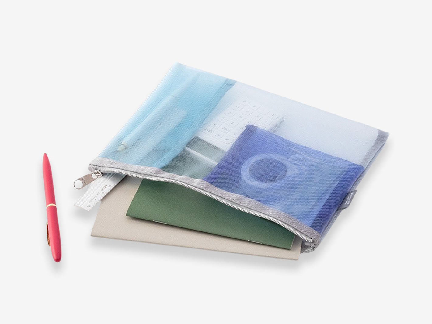 Mesh Pouch B6 Light Blue