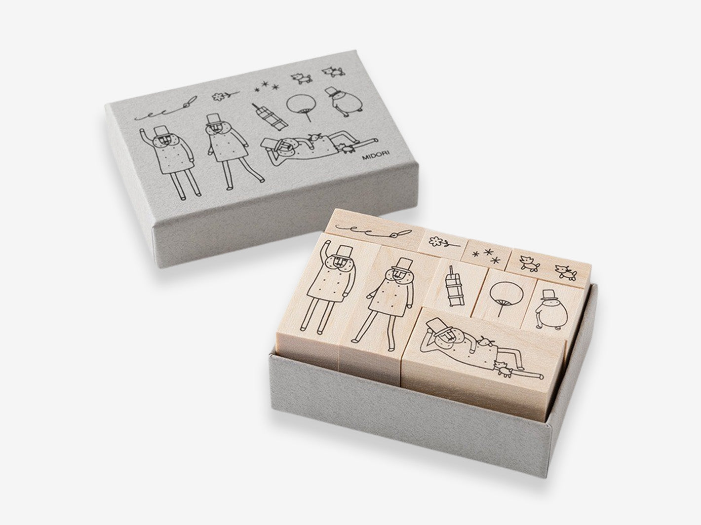 Ojisan 30th Anniversary Wooden Stamp Set A