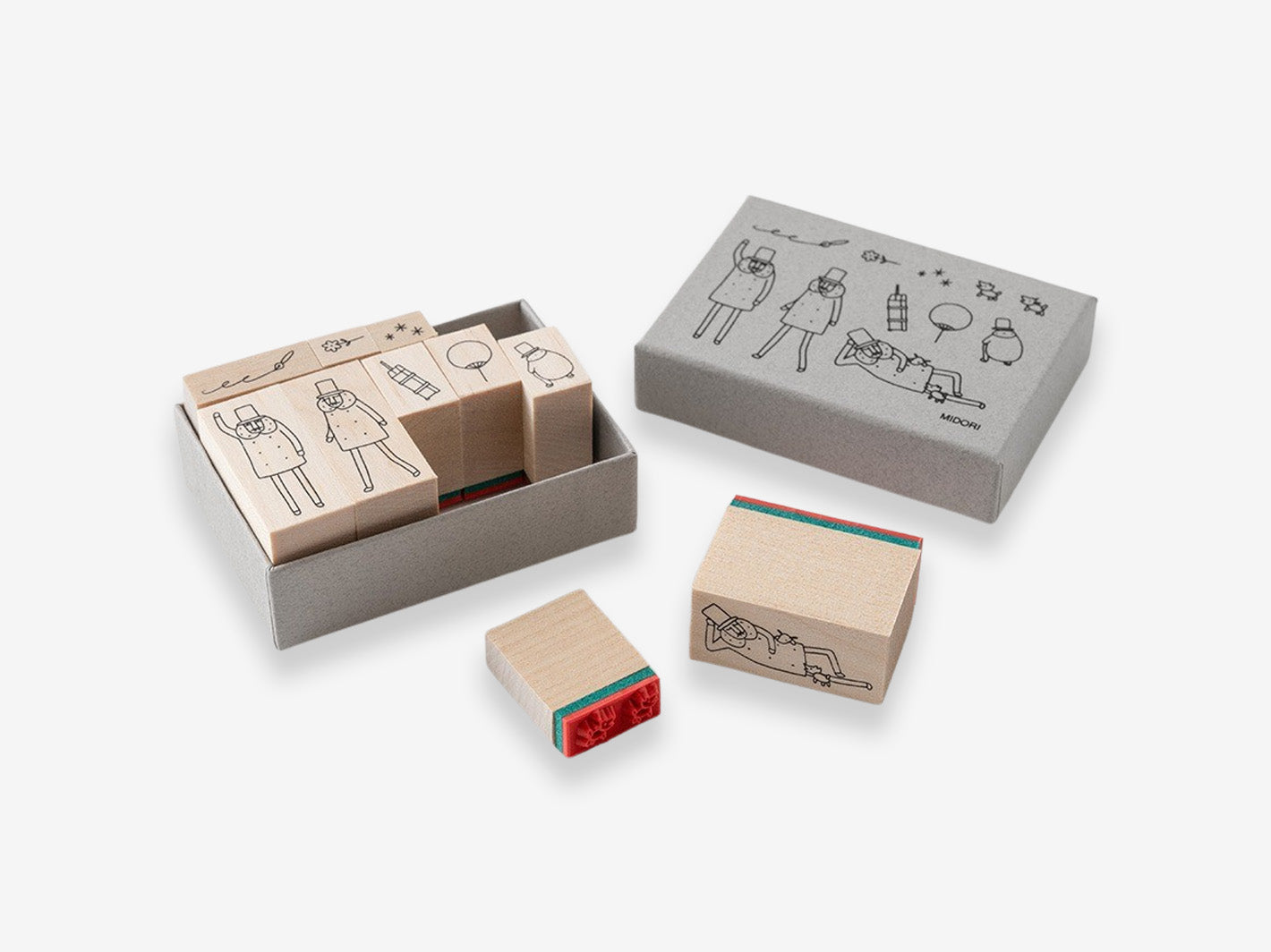 Ojisan 30th Anniversary Wooden Stamp Set A