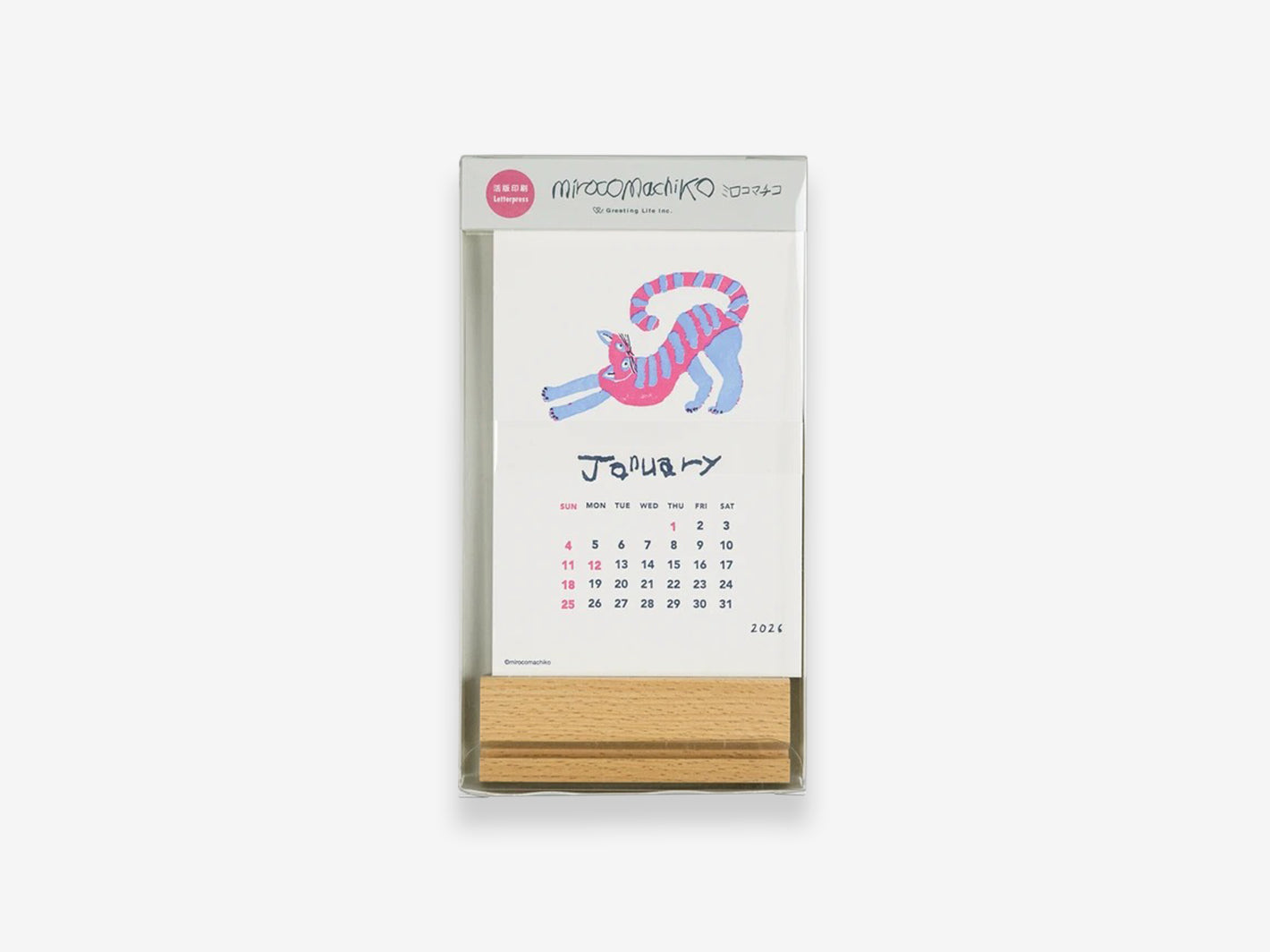2026 Desk Calendar Cat