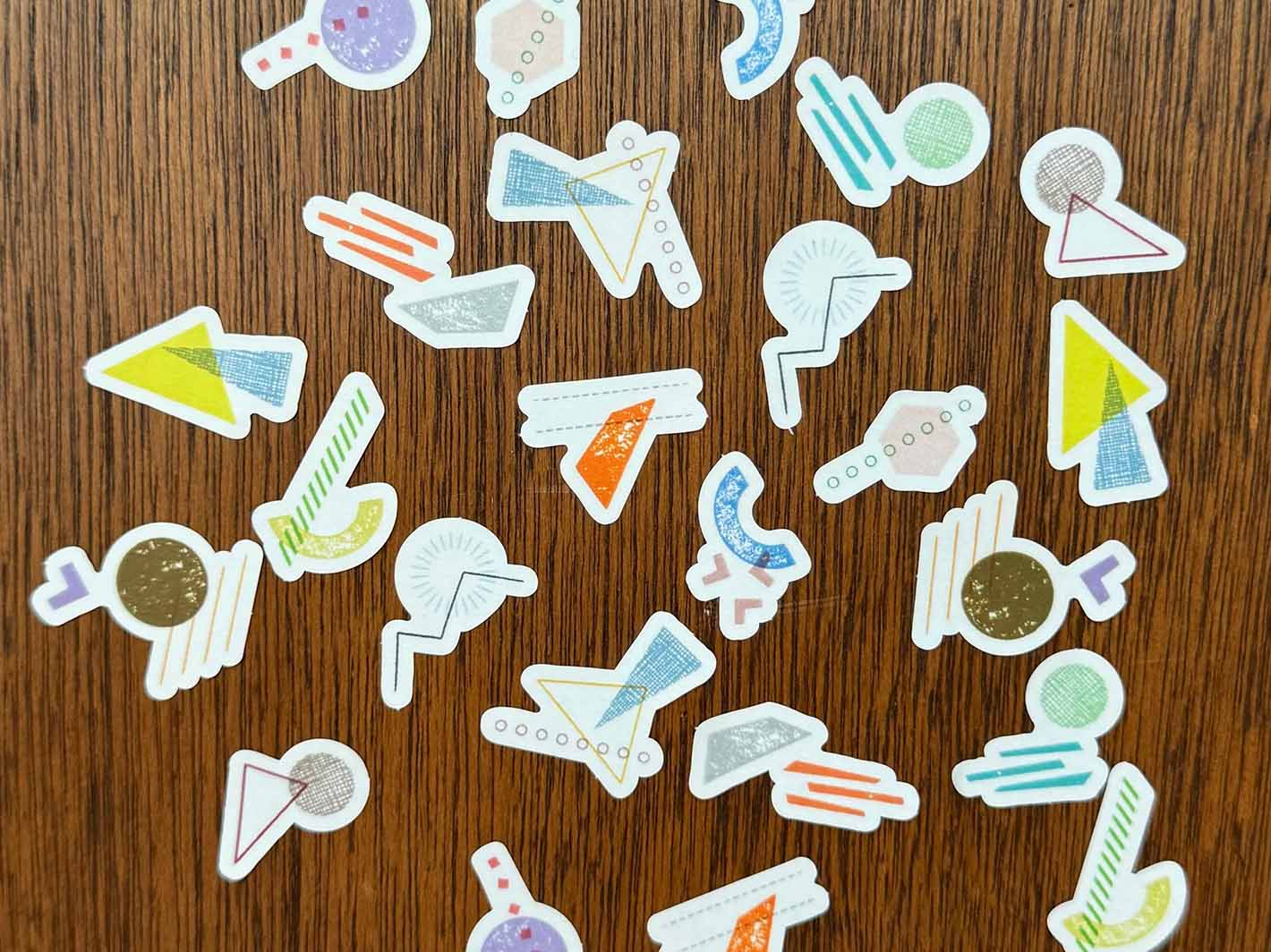 Flake Stickers Shapes 01