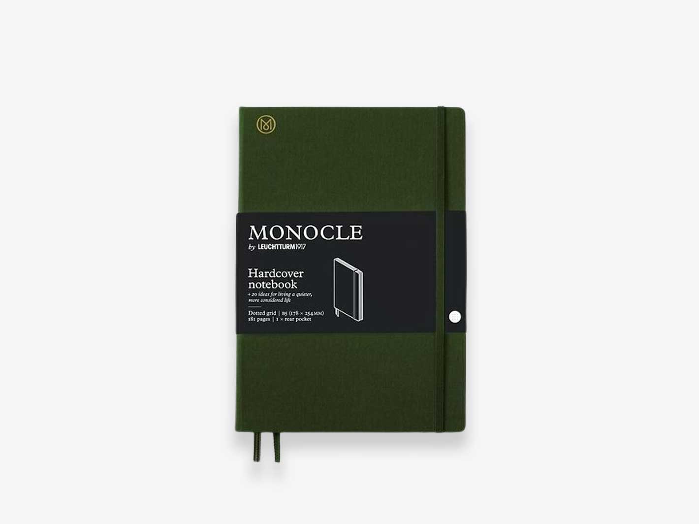 Linen Hardcover B5 Notebook Olive