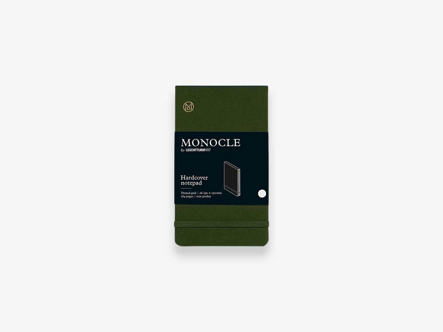 Linen Hardcover A6 Notepad Olive