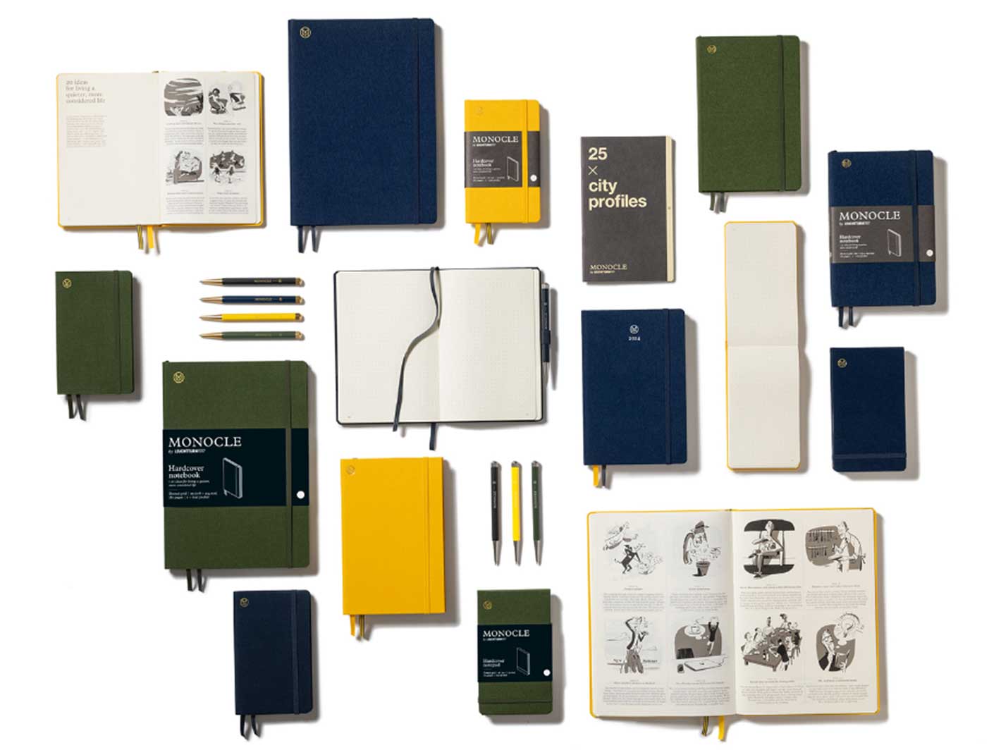 Linen Hardcover B6+ Notebook Yellow