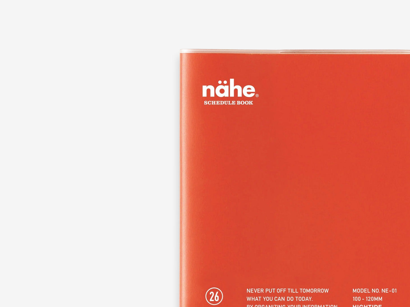 2026 Monthly Diary Square Red
