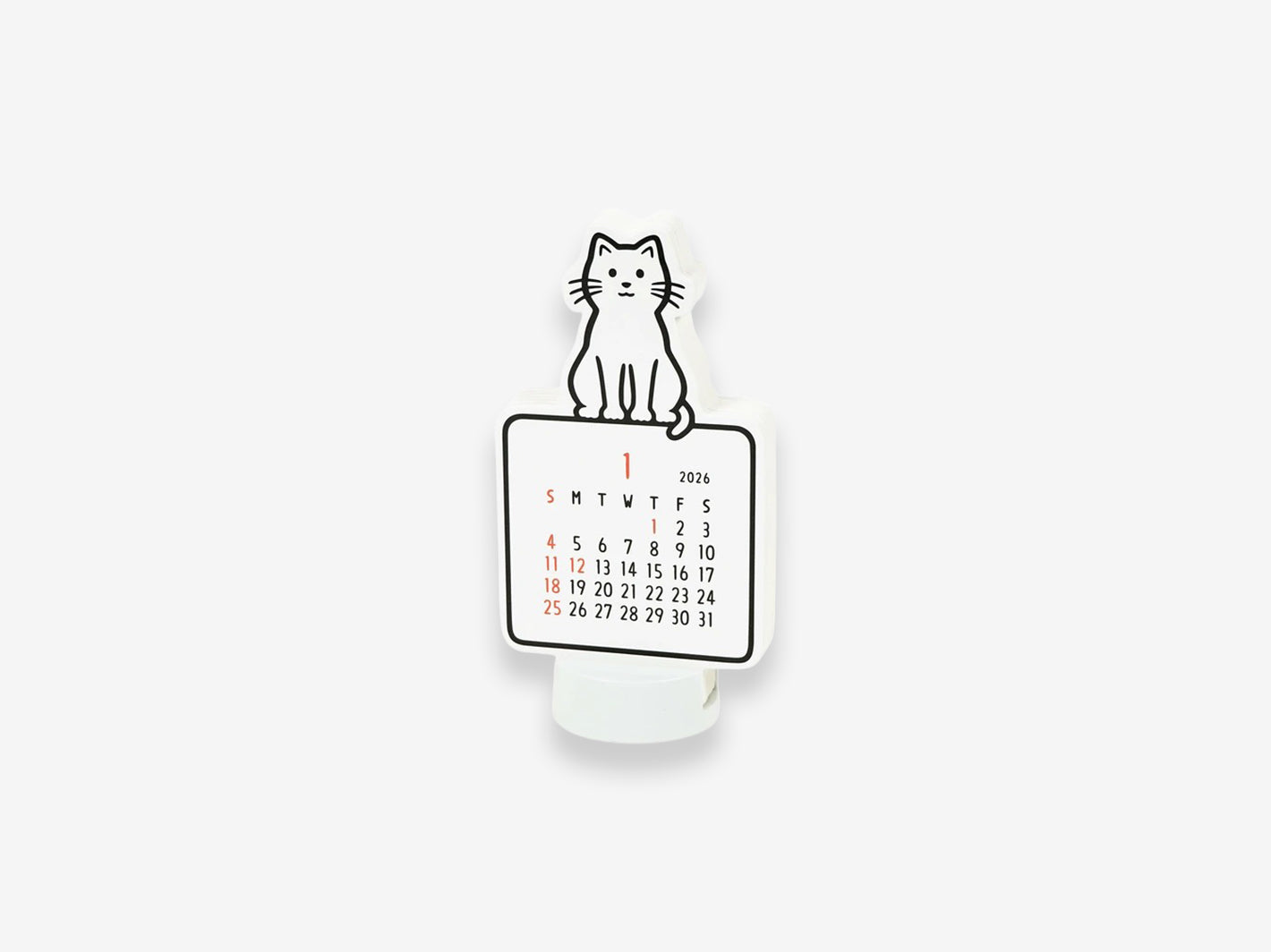 2026 Calendar Cat