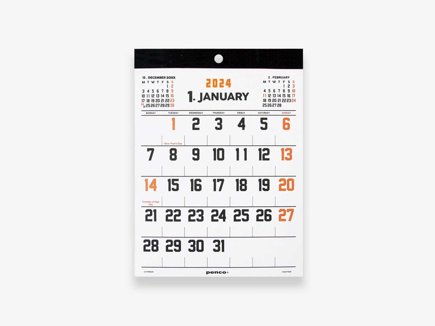 2026 Wall Board Calendar A4