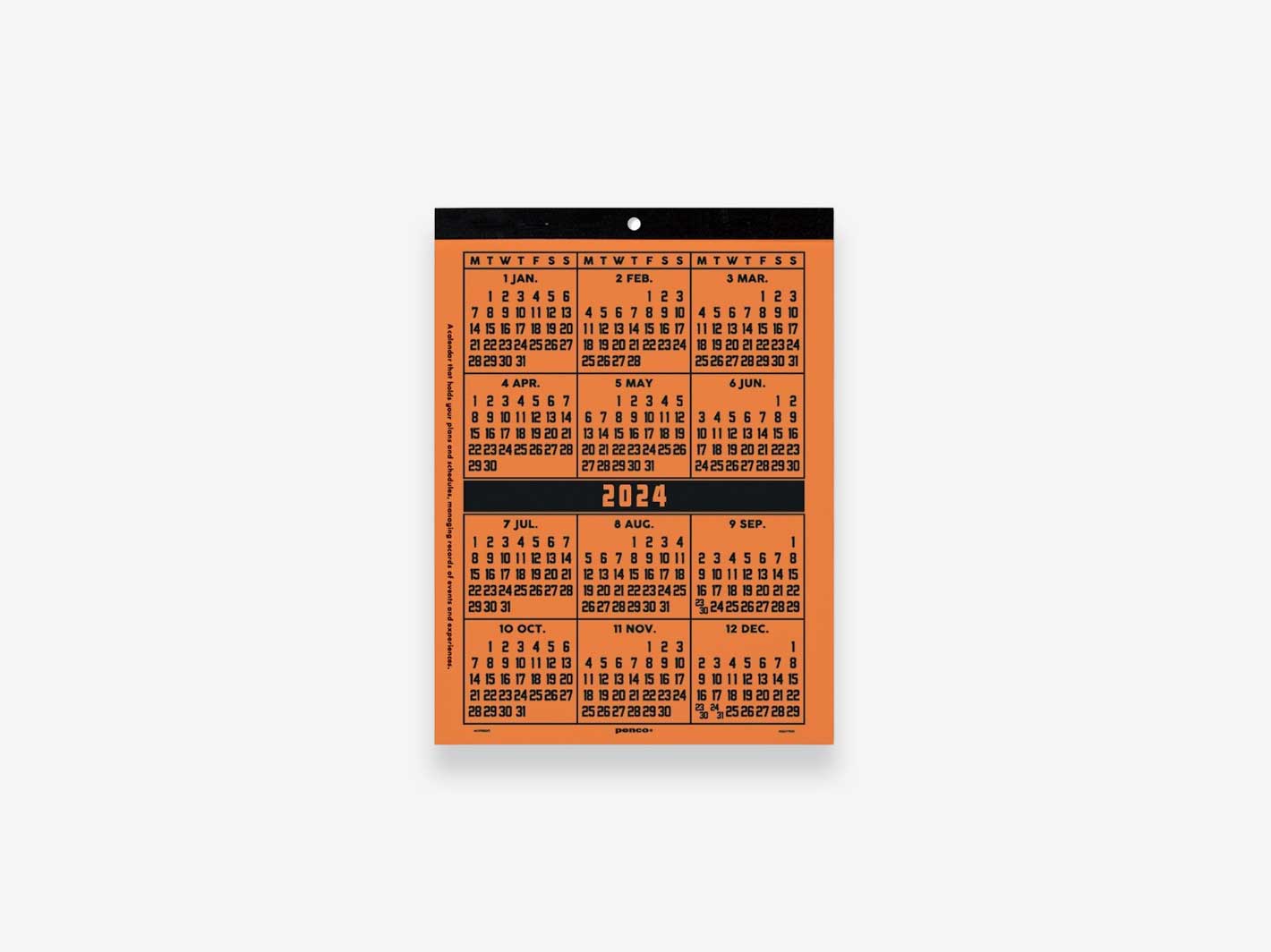 2026 Wall Board Calendar A5