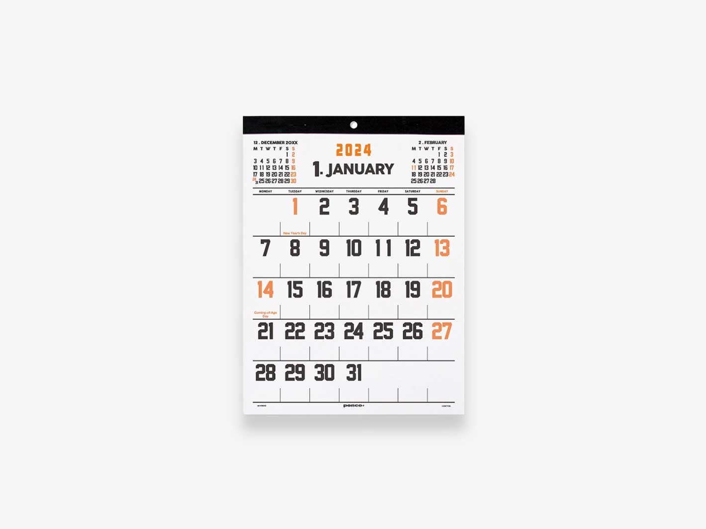 2026 Wall Board Calendar A5