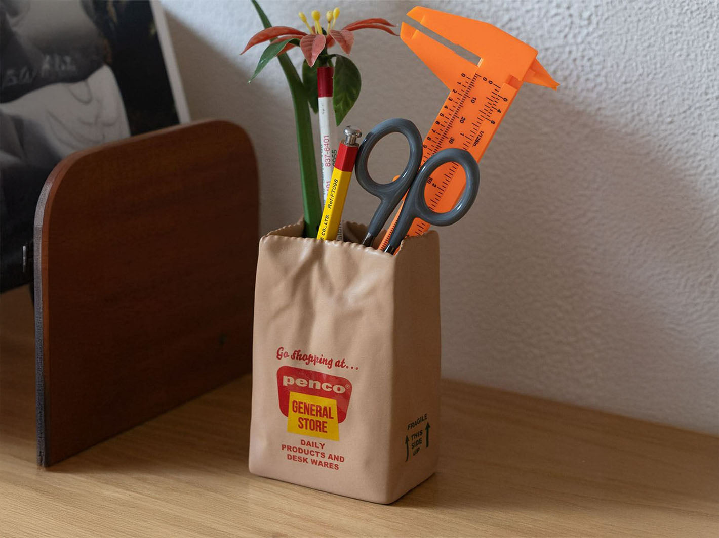 Brown Bag Pen Stand