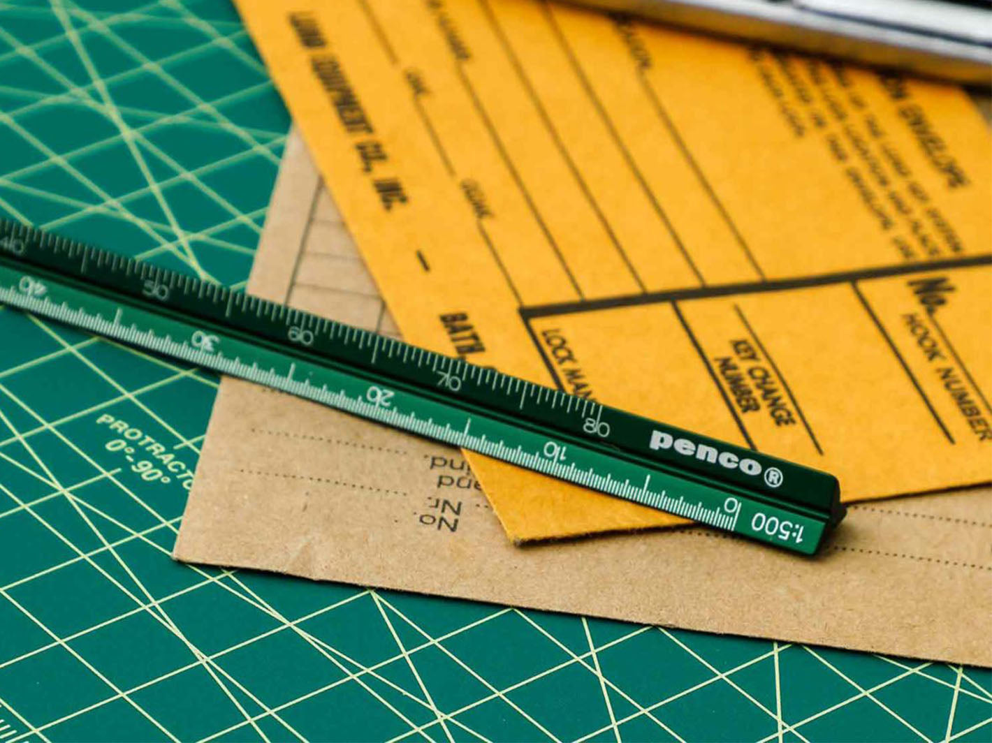 Drafting Scale Ruler Green