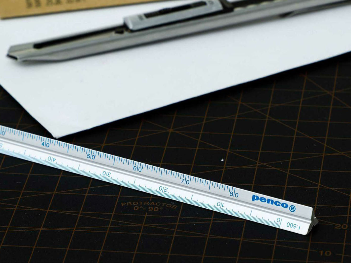 Silver Scale Ruler Penco | Drafting Scale Silver | Misc Store Amsterdam