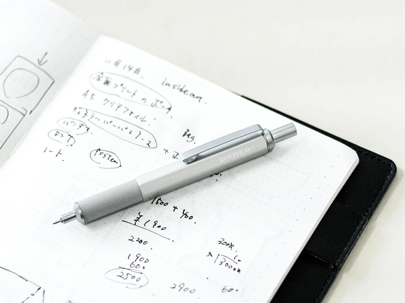 Drafting Ballpoint Pen Silver