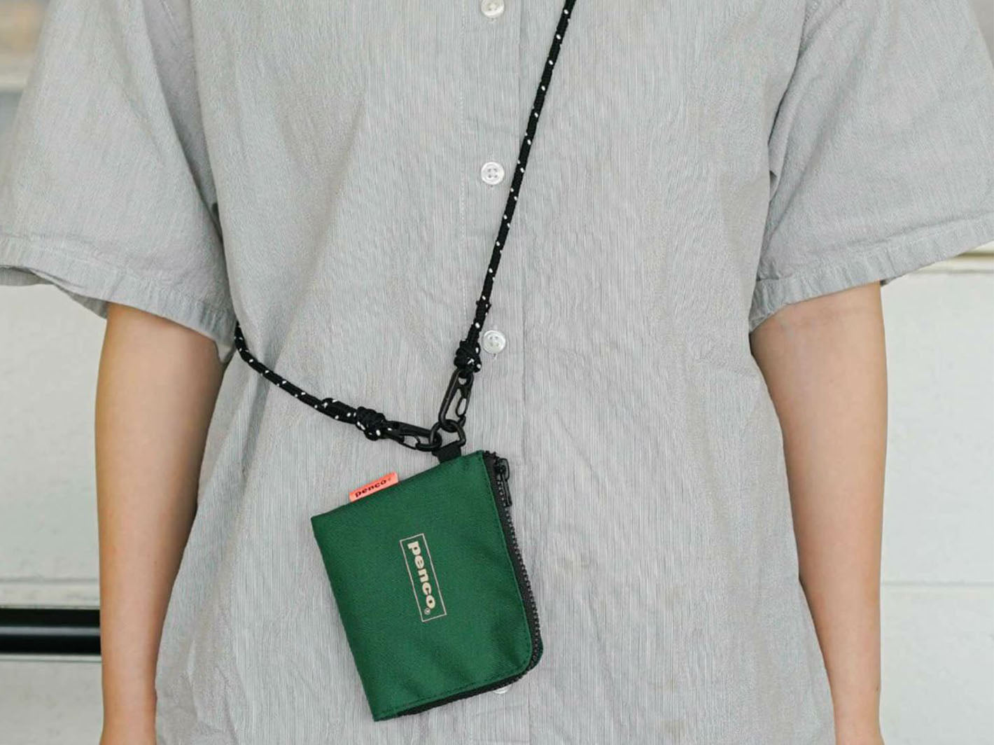 L-Zip Pouch Dark Green