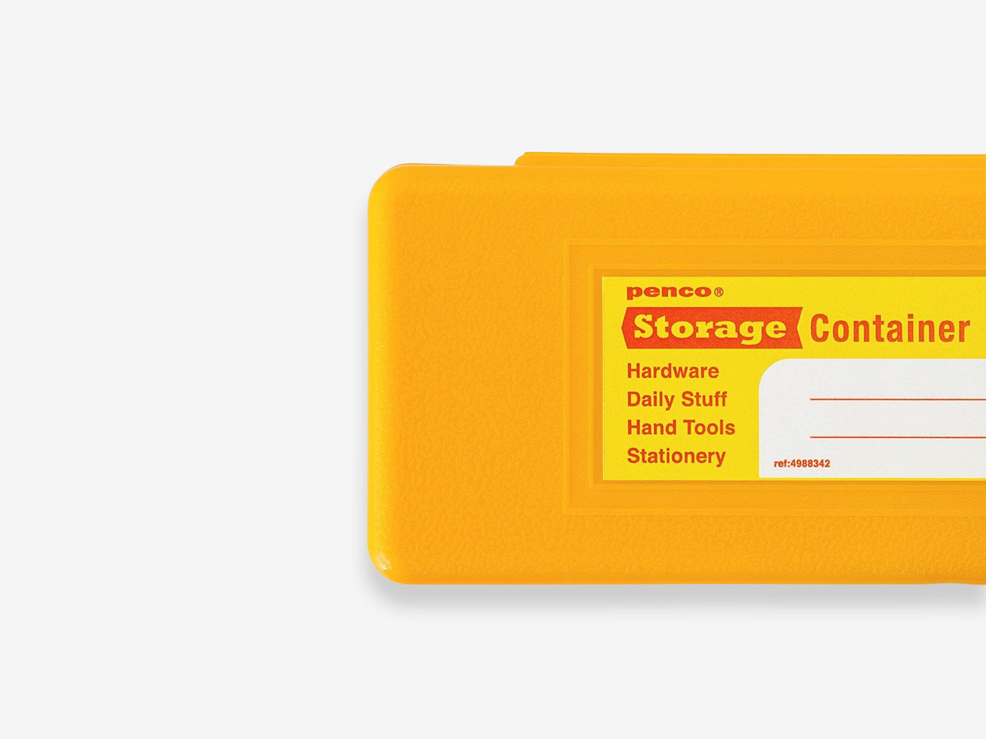 Storage Container Pen Case Yellow