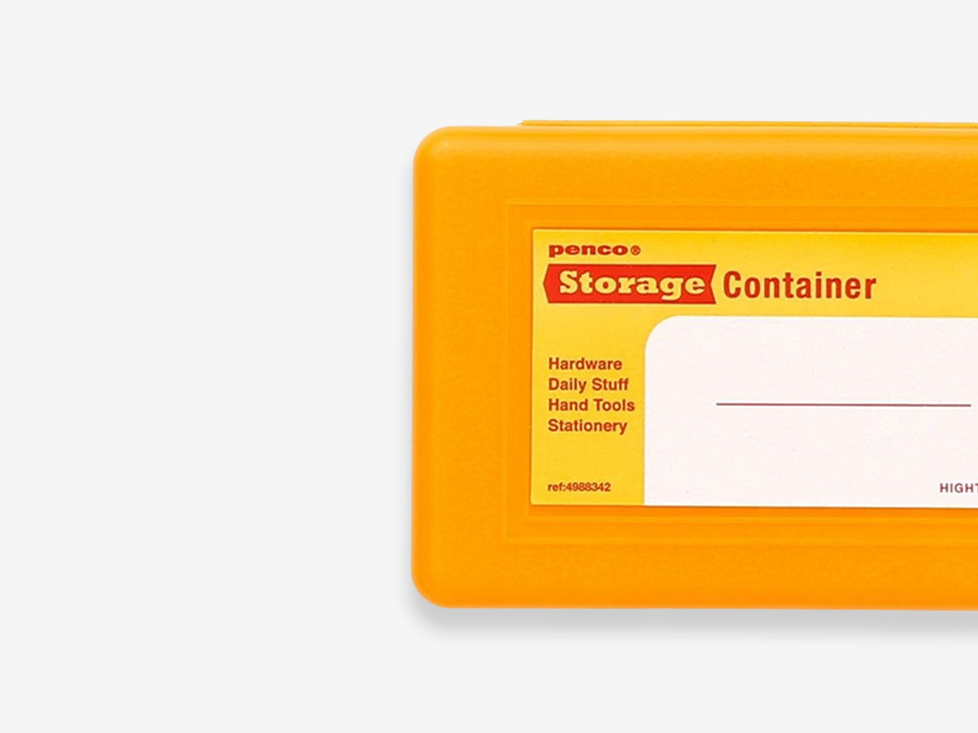 Storage Container Double-Sided Yellow
