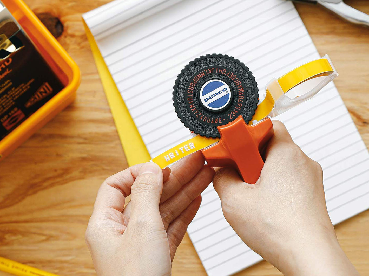 Tape Writer Yellow