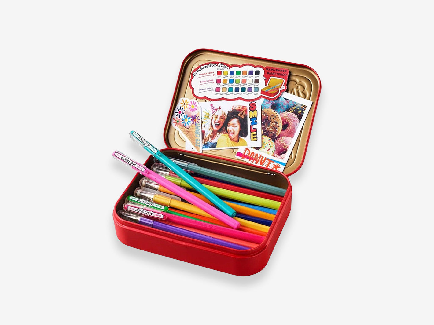 Mattehop Ballpoint Pen 1.0 Box of 21 Colors