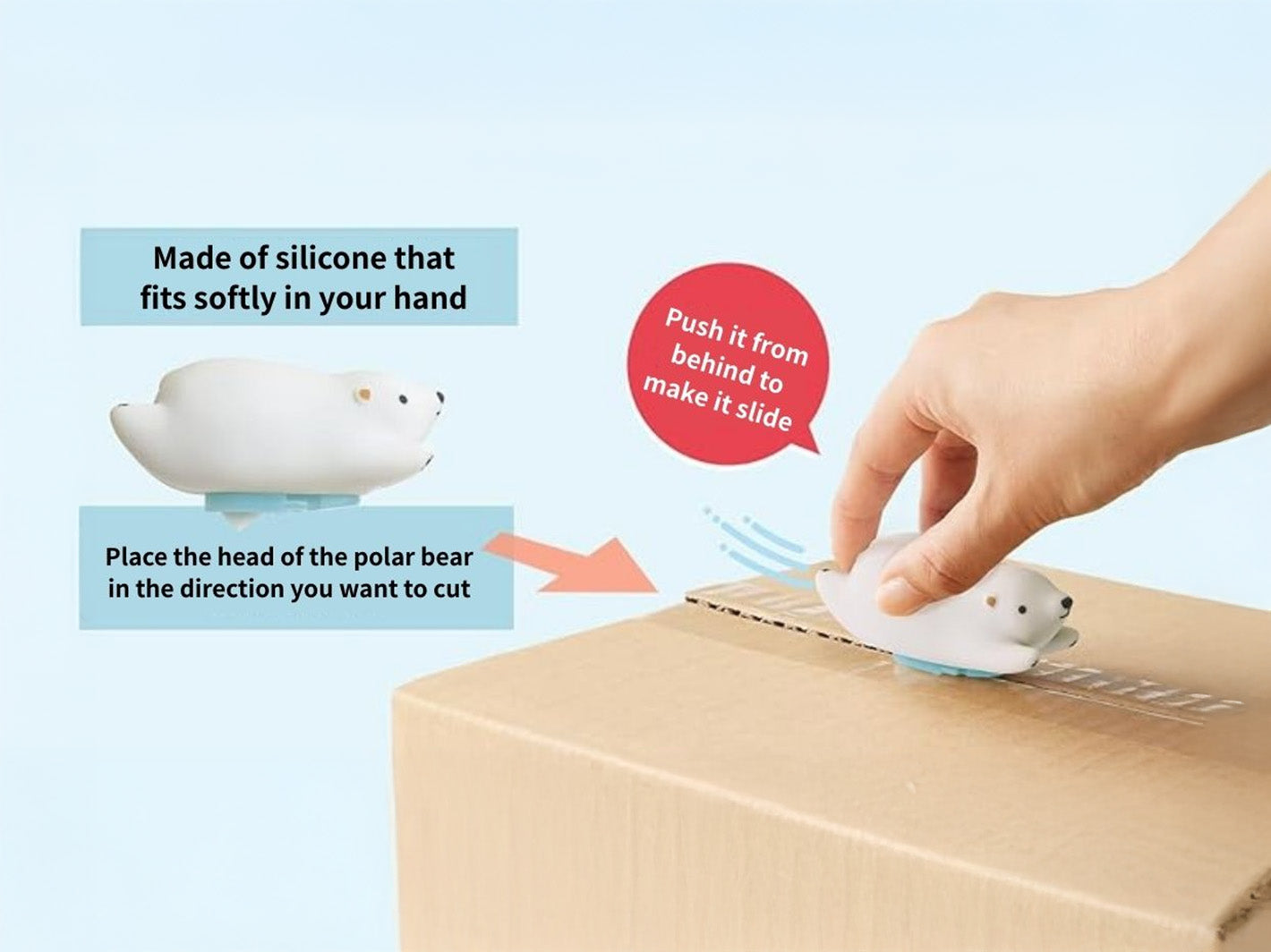 Animal Box Cutter Polar Bear