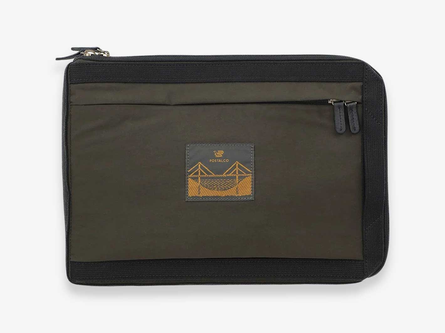 POSTALCO スリムラップトップケース パソコンケース PCケース POSTALCO | スリムラップトップケース | Charcoal Gray - Stripe