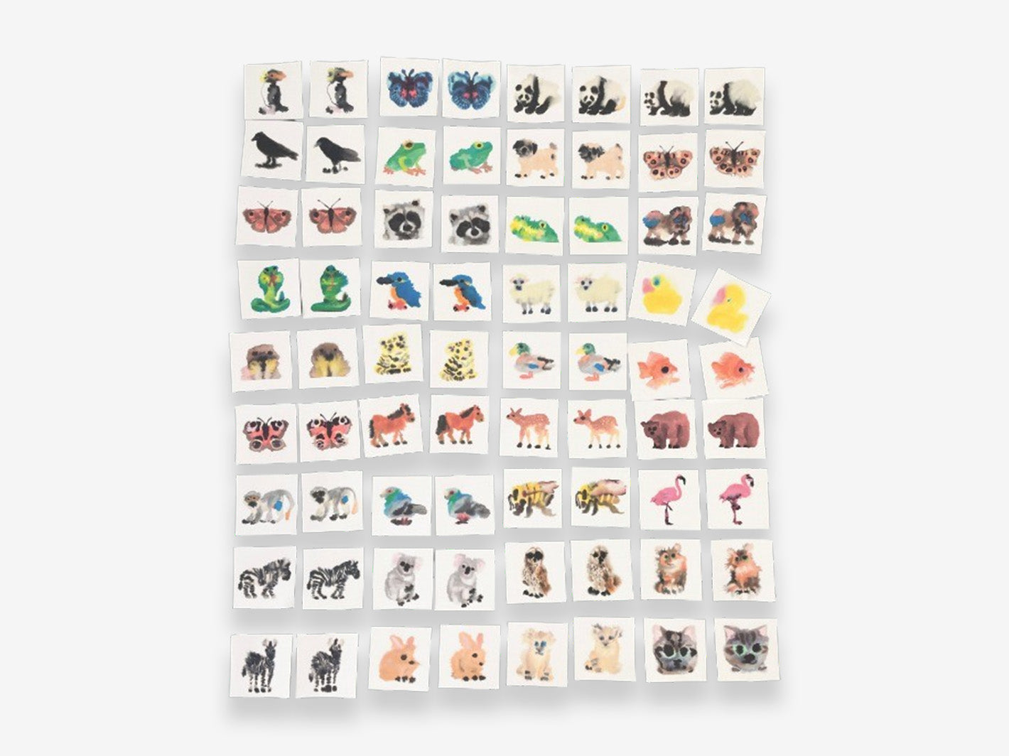 Wild Animals Memory Game