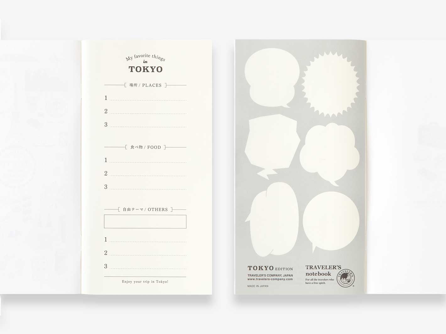 TRAVELER'S notebook Refill TOKYO Edition