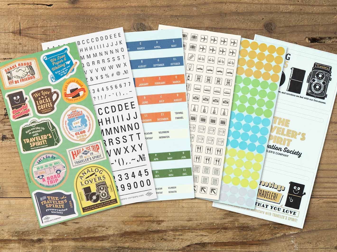 2026 TRAVELER'S notebook Diary Customize Sticker Set
