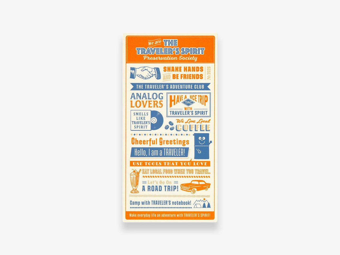 2026 TRAVELER'S notebook Underlay