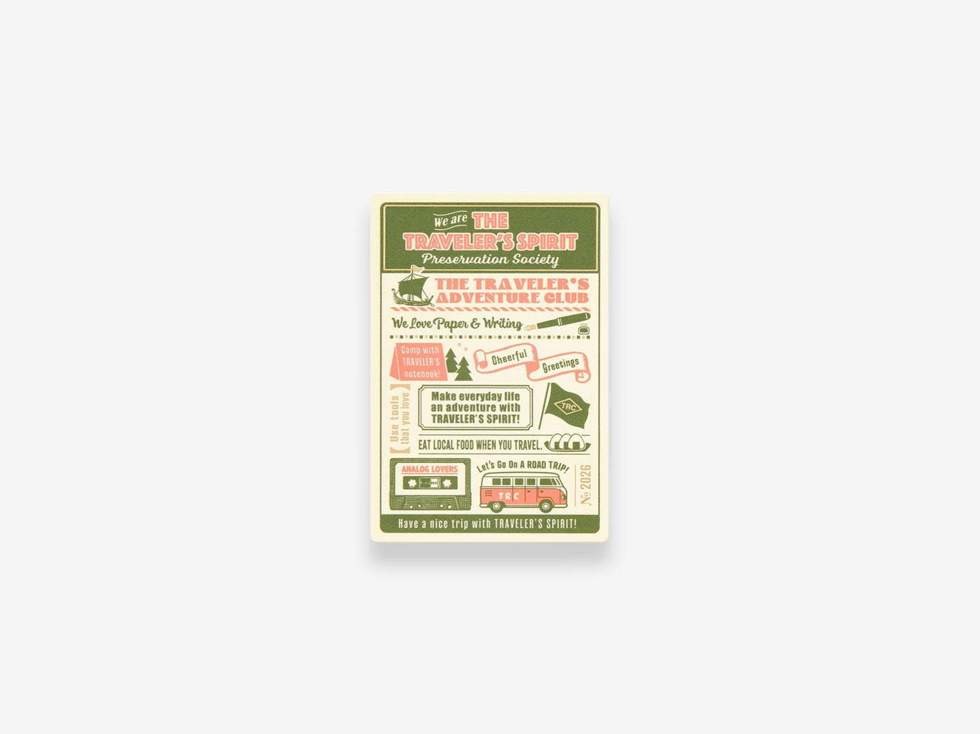 2026 TRAVELER'S notebook Underlay Passport Size