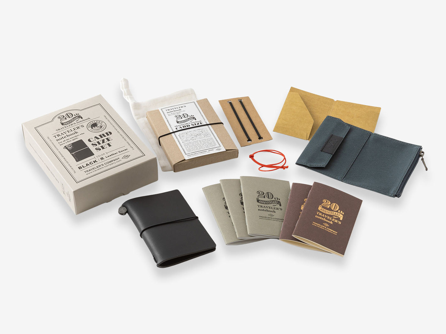 Pre-Order | TRAVELER'S notebook Card Size 20th Anniversary Set