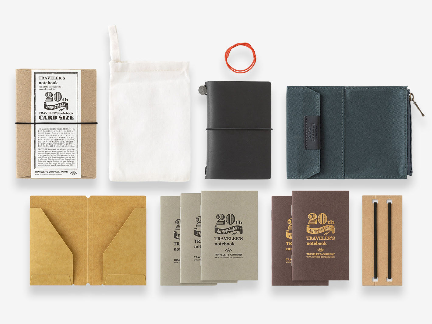 Pre-Order | TRAVELER'S notebook Card Size 20th Anniversary Set