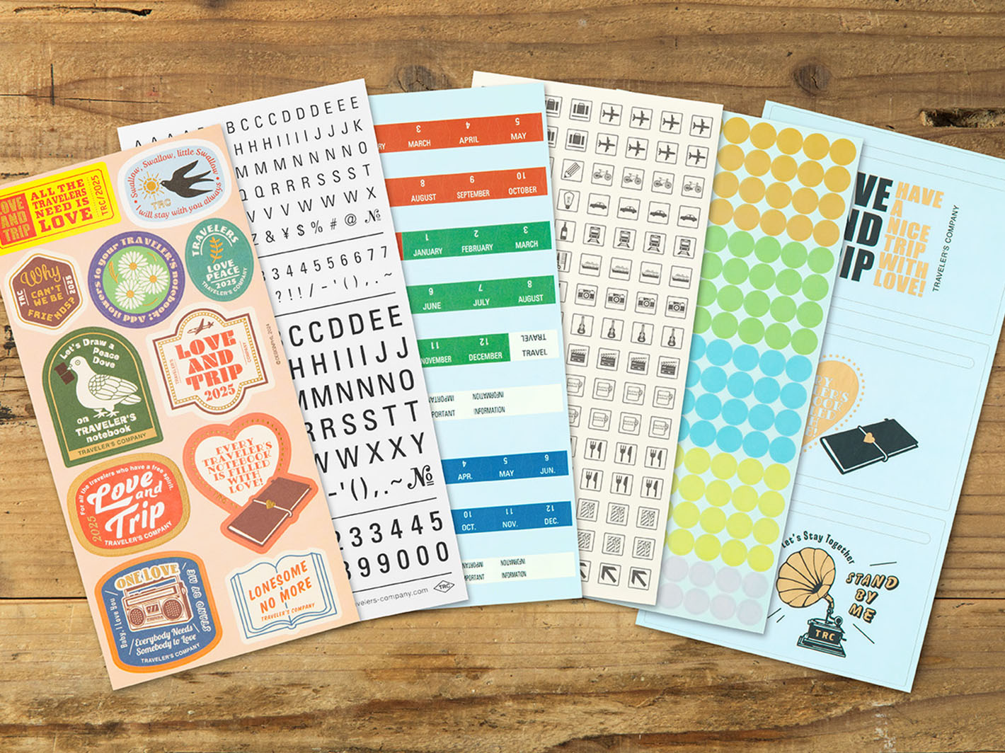 2025 TRAVELER'S notebook Diary Customize Sticker Set