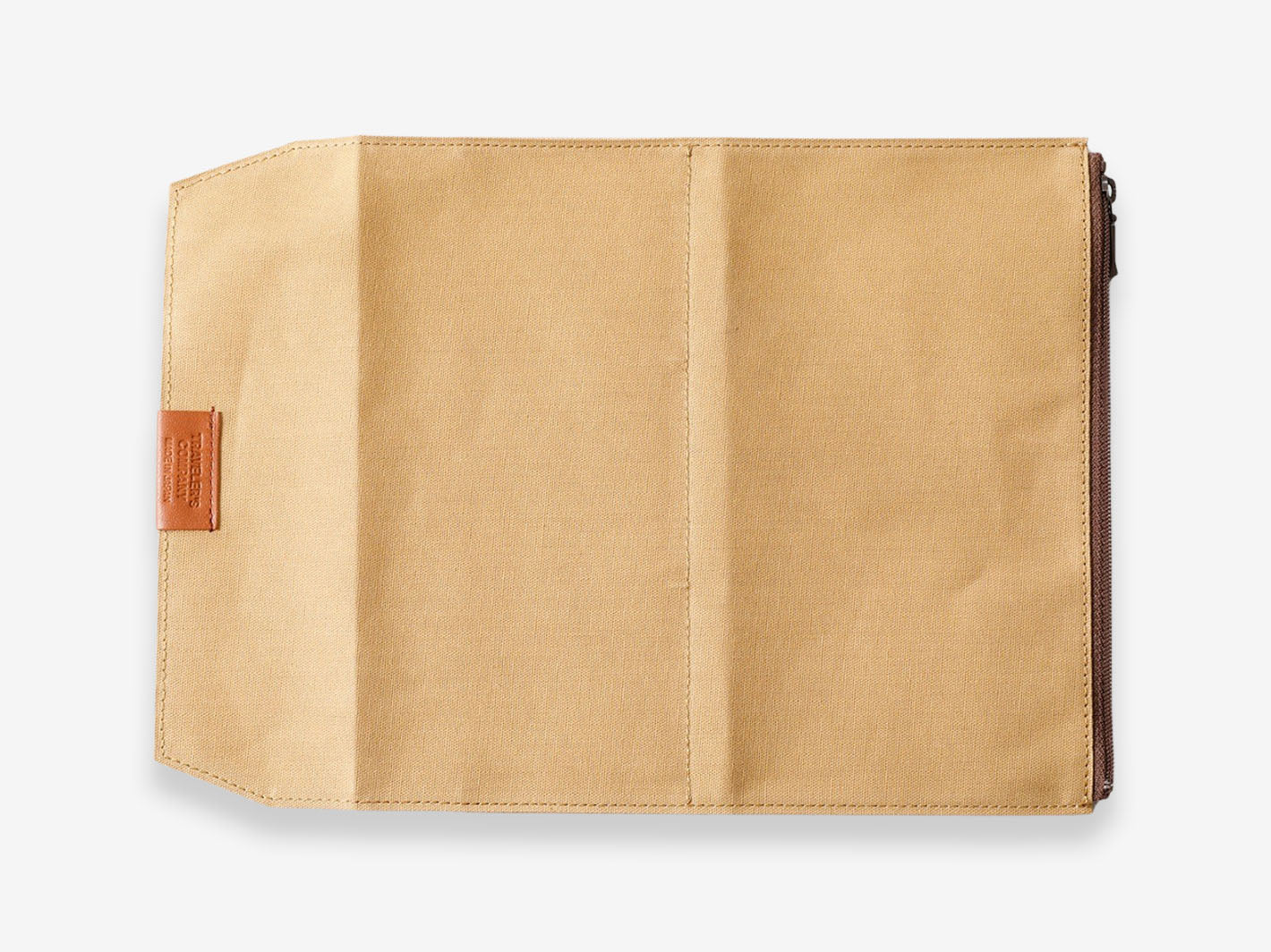 TRAVELER'S FACTORY Paper Cloth Zipper Case - Beige | Misc Store