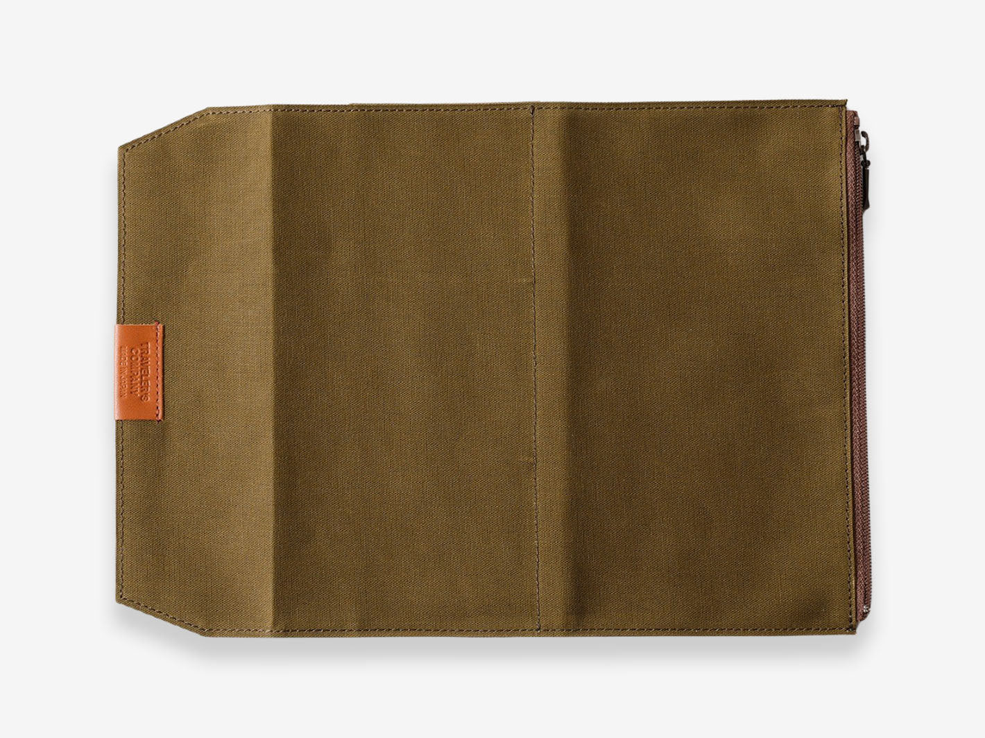 TRAVELER'S FACTORY Paper Cloth Zipper Case - Olive | Misc Store