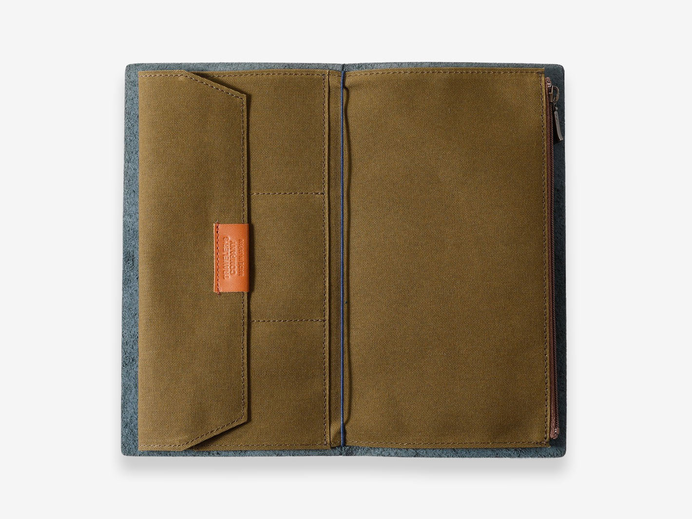 TF Paper Cloth Zipper Case - Olive