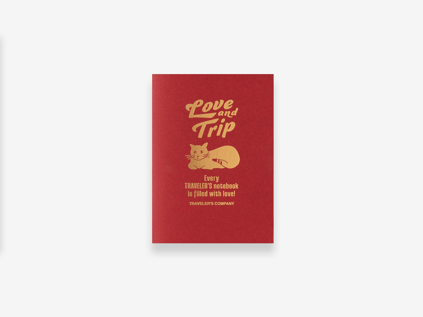 TRAVELER'S notebook Passport Size Refill LOVE AND TRIP Red